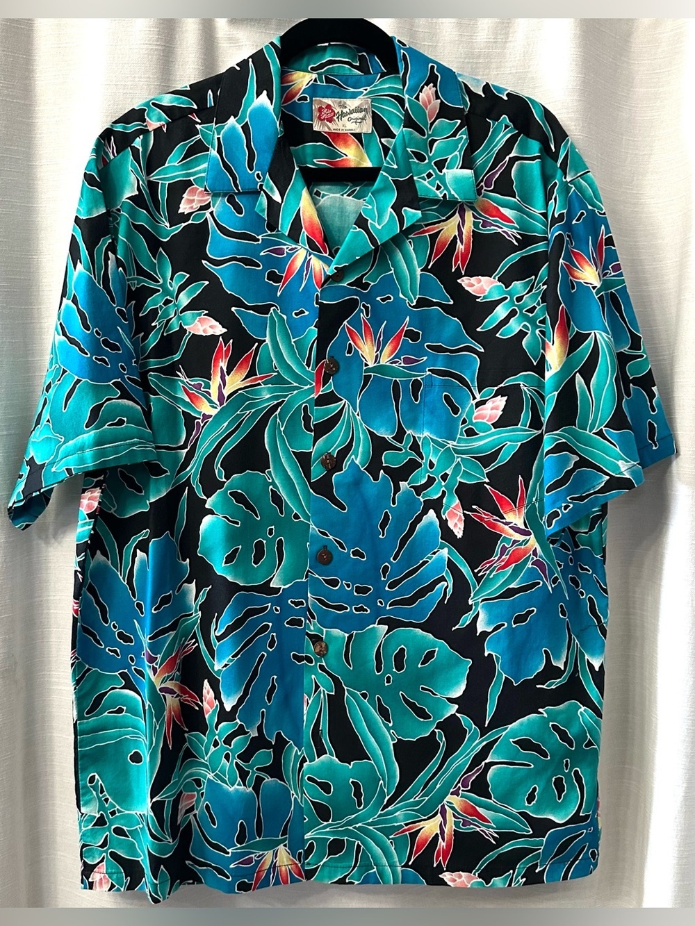 The Hawaiian Original Men's Button Up Shirt Size XL Short Sleeve 100% Cotton - Picture 3 of 10